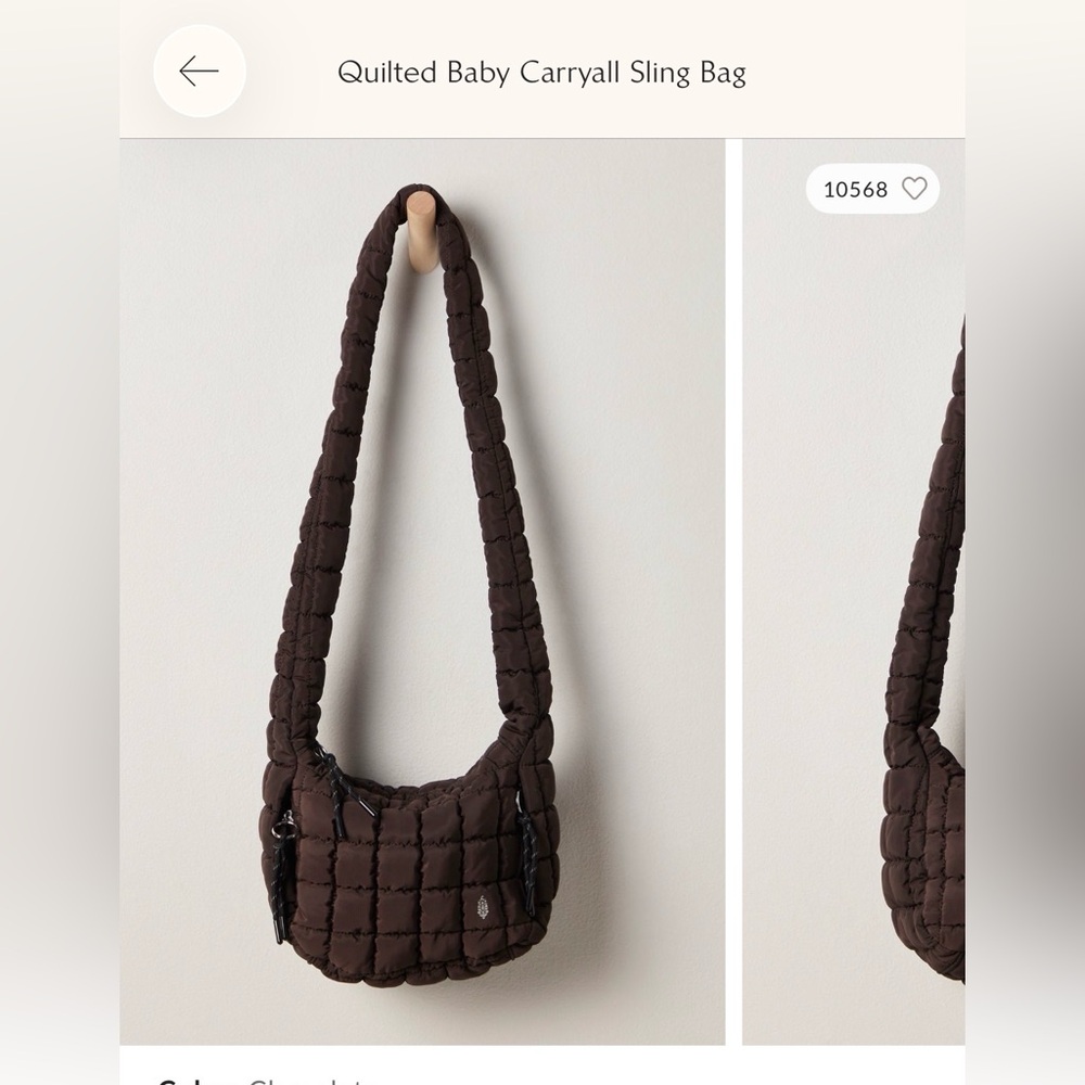 Free People quilted carryall